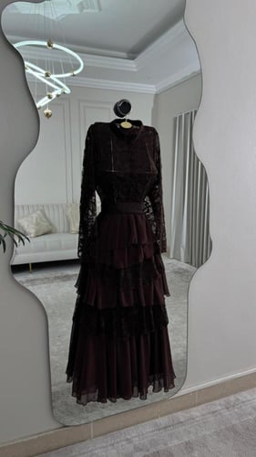 فستان سهره بني