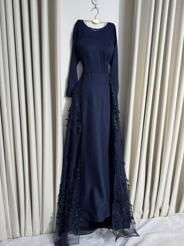 فستان سهره كحلي