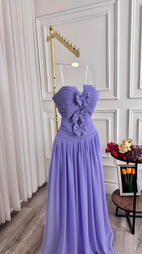 فستان سهرة بنفسجي