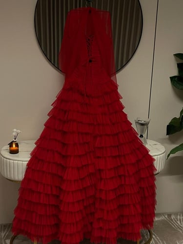 فستان سهره احمر