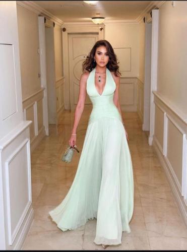 فستان سهره اخضر