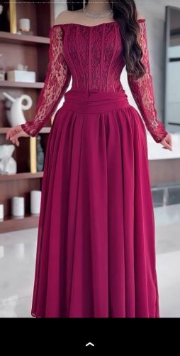 فستان سهره بني