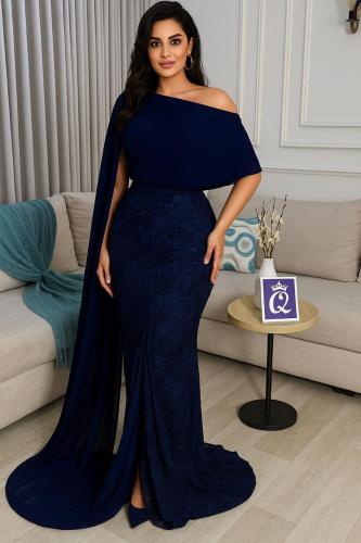 فستان سهرة كحلي