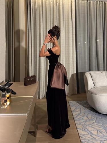 فستان سهره بني