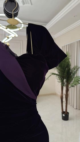 فستان سهره بنفسجي غامق