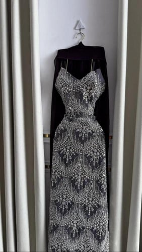 فستان سهره عنابي