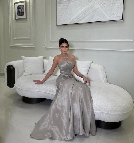 فستان :تفته شانتون رااقي رصاصي