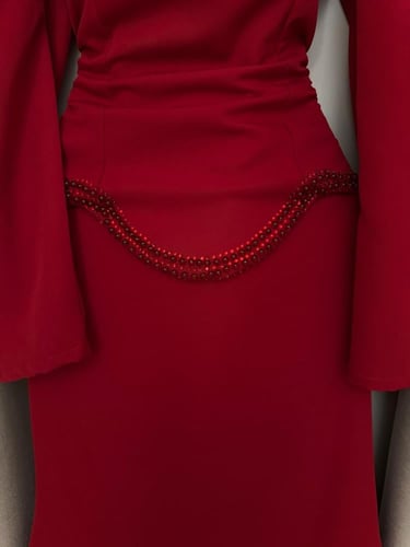 فستان سهره احمر