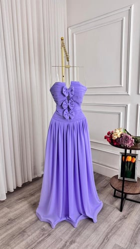 فستان سهرة بنفسجي