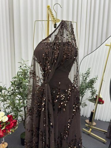 فستان سهره بني