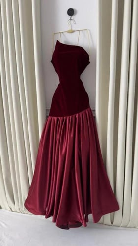 فستان سهره دم الغزال و ازرق واسود