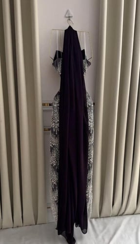 فستان سهره عنابي