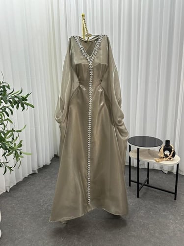 فستان ميكادو رااقي لمعه شفاف اصلي درجه اولى