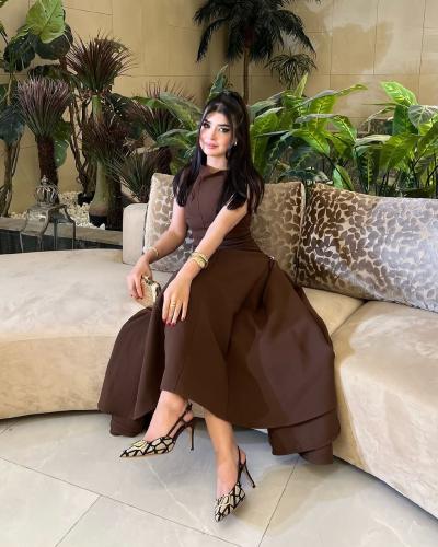 فستان سهره بني