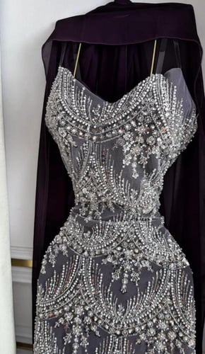 فستان سهره عنابي