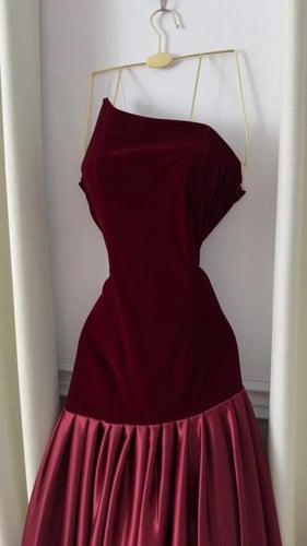 فستان سهره دم الغزال و ازرق واسود