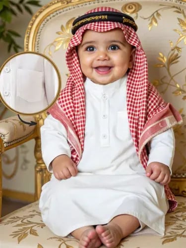مجموعتان للطفل الصبي: قميص أكمام طويلة ياقة ماندرين أبيض نقي نصف الأزرار وبنطلون، طقم ملابس متواضع لحضور حفلات زفاف وعيد الأضحى ال...