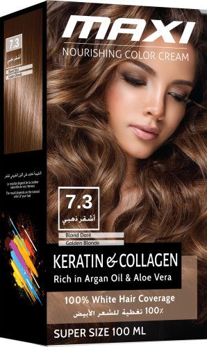 بوكس صبغة شعر ماكسي (رقم اللون 7.3 - أشقر ذهبي ) 1...