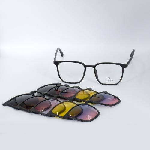 نظارة طبية مع عدسات شمسية