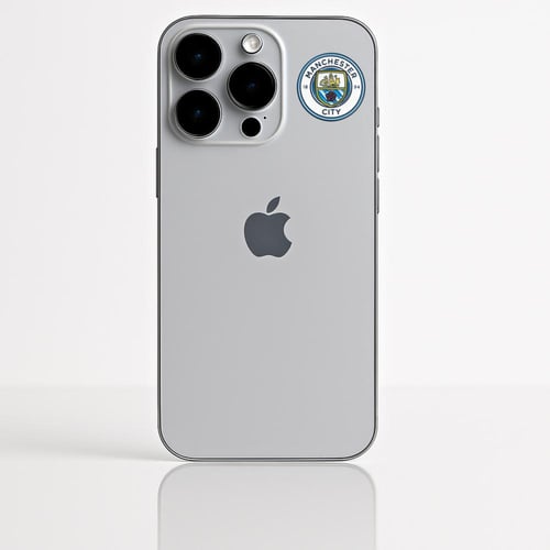 استيكر جوال معدني بتصميم مانشستر سيتي