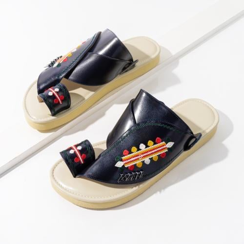 حذاء شرقي رجالي فخم بتصميم سدو يدوي