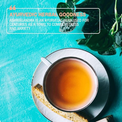 شاي أعشاب تيبسون أشوجندا زنجبيل وخوخ 25 مغلف