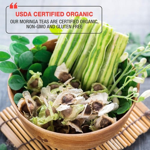 شاي أعشاب تيبسون مورينجا ومانجو 25 مغلف