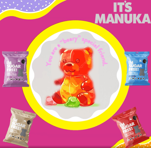 حلوى الدب خالية من السكر كولا 50 جم