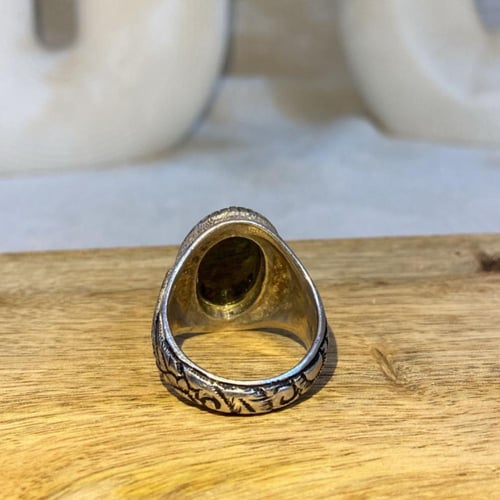 خاتم رجالي اوبال اثيوبي نقشة الاسد