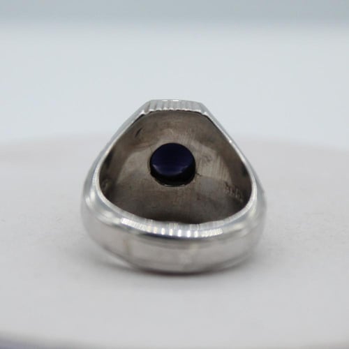 خاتم رجالي زفير نجمي مرصع الماس