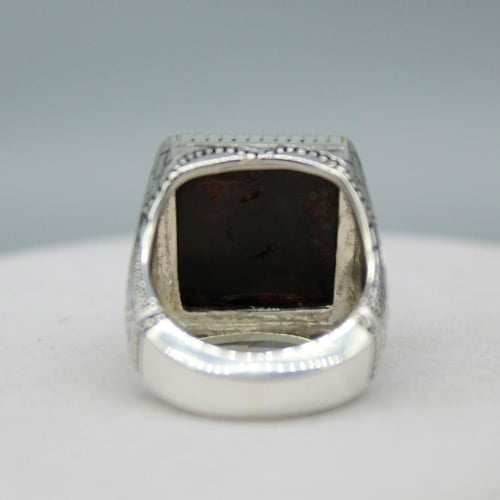 خاتم عقيق مكسيكي نقشة باب الحرم النبوي