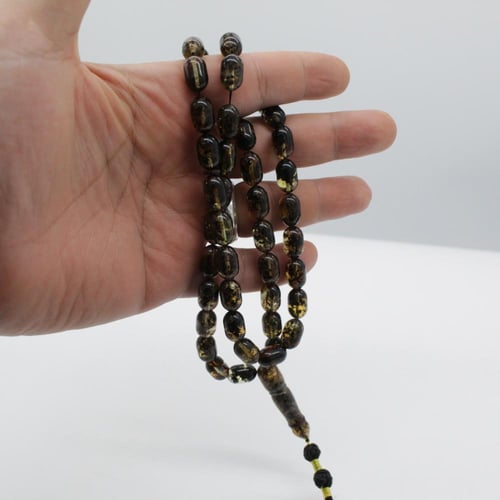 سبحة كهرمان بولندي طبيعي محشر