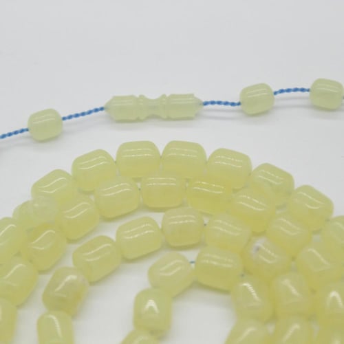 سبحة كهرمان بولندي طبيعي حجر واحد مع شهادة