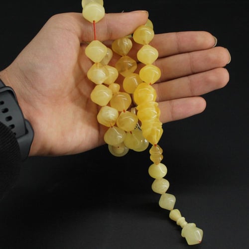 سبحة كهرمان بولندي طبيعي VIP