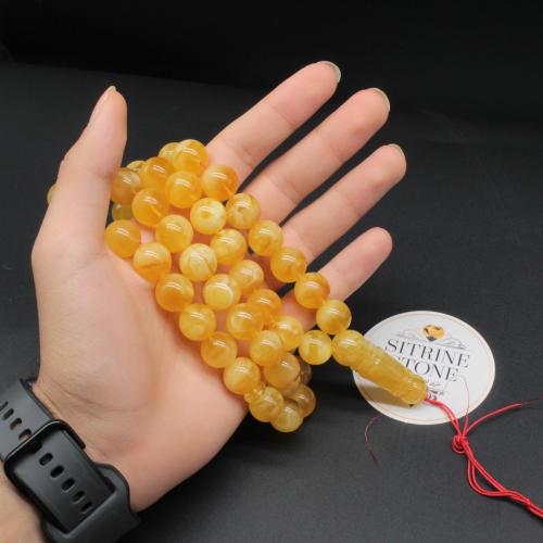 Natural amber round prayer beads 57 beads