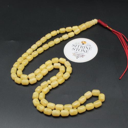 Natural amber rosary with 71 beads
