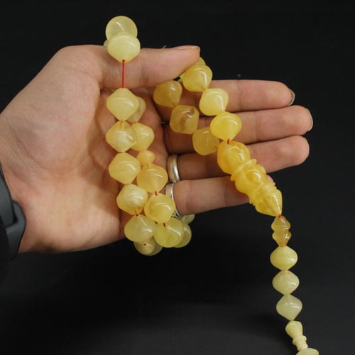 سبحة كهرمان بولندي طبيعي VIP