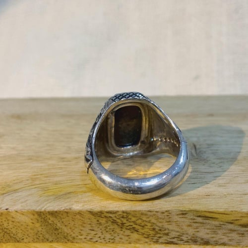 خاتم أوبال أثيوبي طبيعي مرصع ألماس