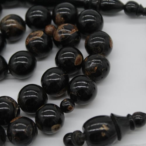 سبحة كهرمان بولندي طبيعي محشر