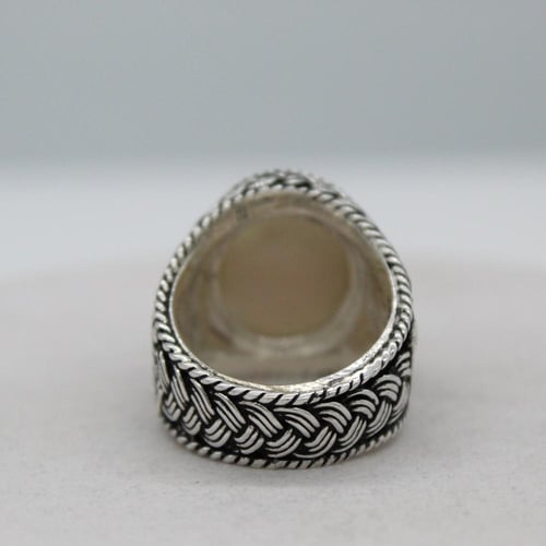 خاتم رجالي اوبال اثيوبي موديل عازفة الكمان