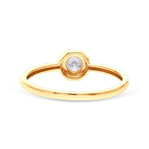 خاتم Octa Shine – فضة عيار 925 مطلية بالذهب الأصفر...