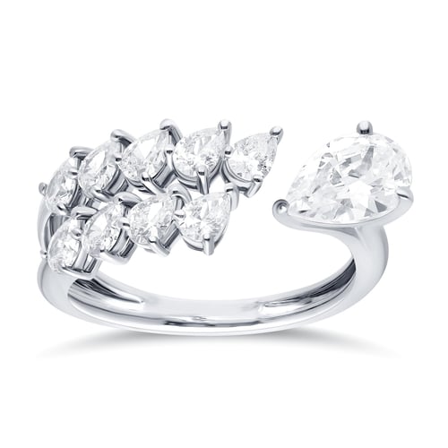 خاتم ألماس "سحر الانسياب" – تصميم عصري فاخر بلمسة...