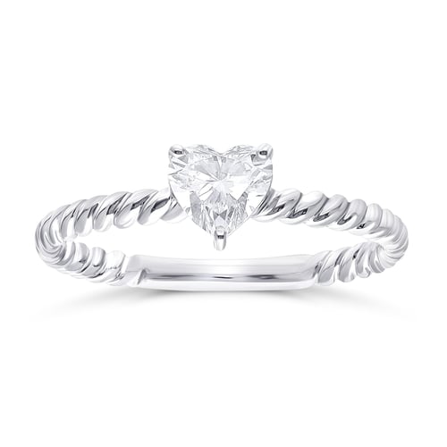 خاتم ألماس مزروع مخبريا "Amora" – رمز الحب الأبدي