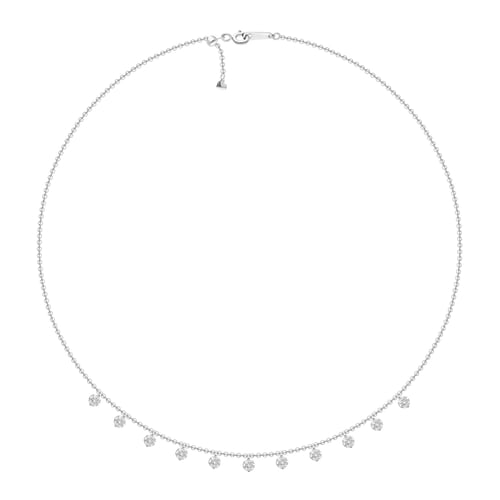 عقد فخم مرصع بالألماس المخبري – ذهب أبيض 18 قيراط