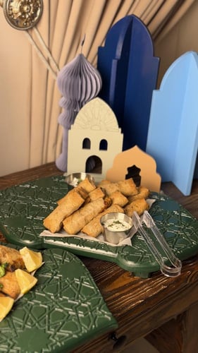 صينية تقديم خشبيه رمضانيه