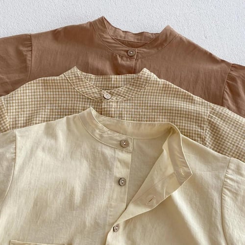 طقم اطفال قطعتين من الكتان