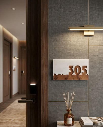 لوحات اكريلك ارشادية للفنادق والمطاعم