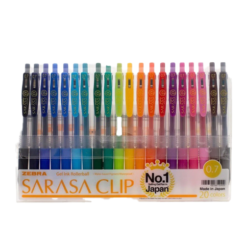 اقلام زيبرا 0.7 ساراسا كليب 20 لون JJB15-20CA