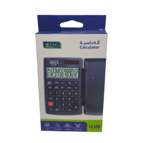 الة حاسبة جيب 12رقم بغطاء CL100