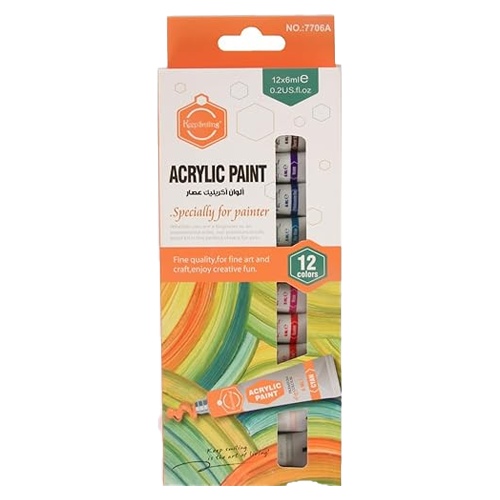 الوان اكريليك عصار 12 مل - 12 لون كيب سمايلينج